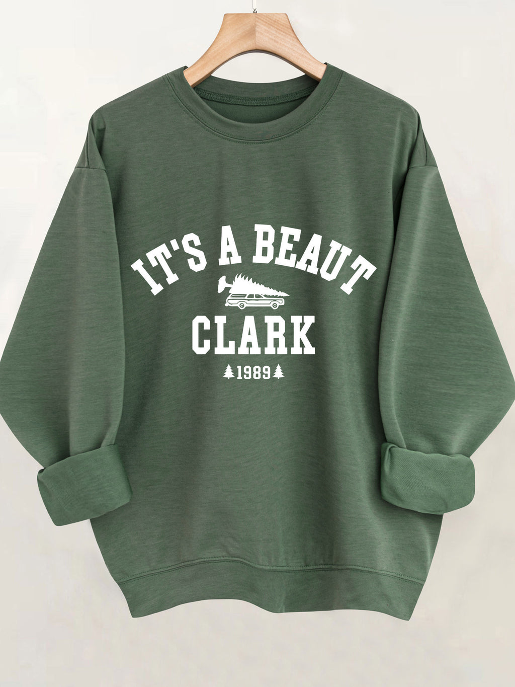 Casual Long Sleeve Round Neck Letter Print Pullover Sweater