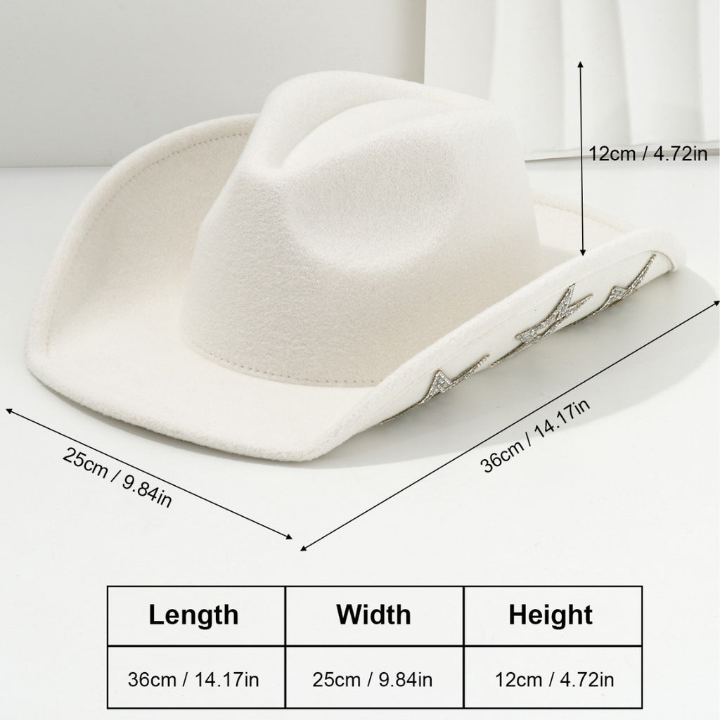 Woolen Felt Western Denim Top Hat Party Hat